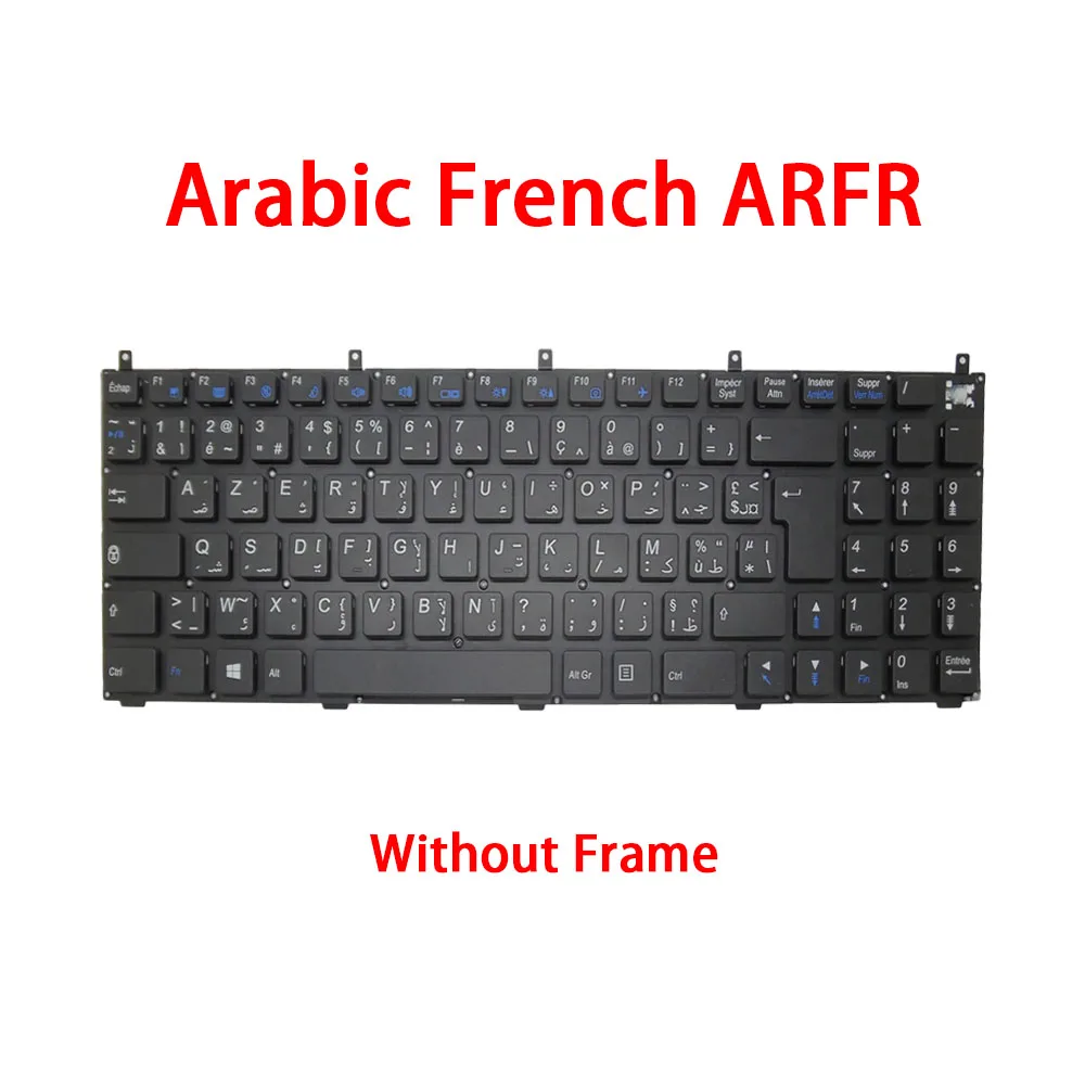 Laptop Keyboard For CLEVO M740J M741J M745J M746J M760J M761J M762J P151EM P170HM W150 W251EL W255BA W258EL W25ABL W270BUQ W760C