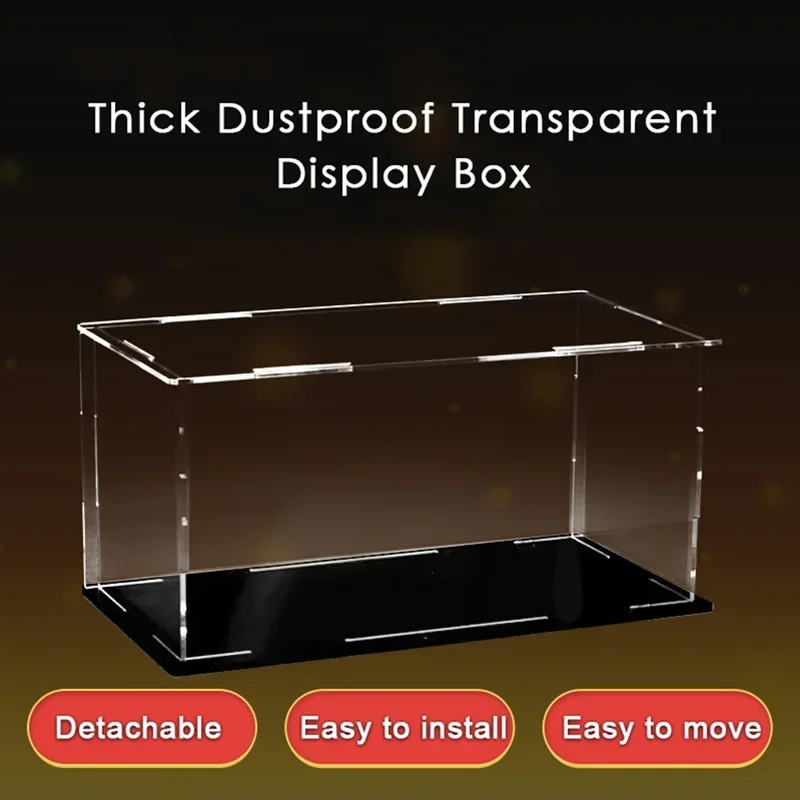 Display Box Transparent Acrylic Dustproof Showcase Storage Box Organizer For Displaying Car Model Cosmetics Jewelry Collectible