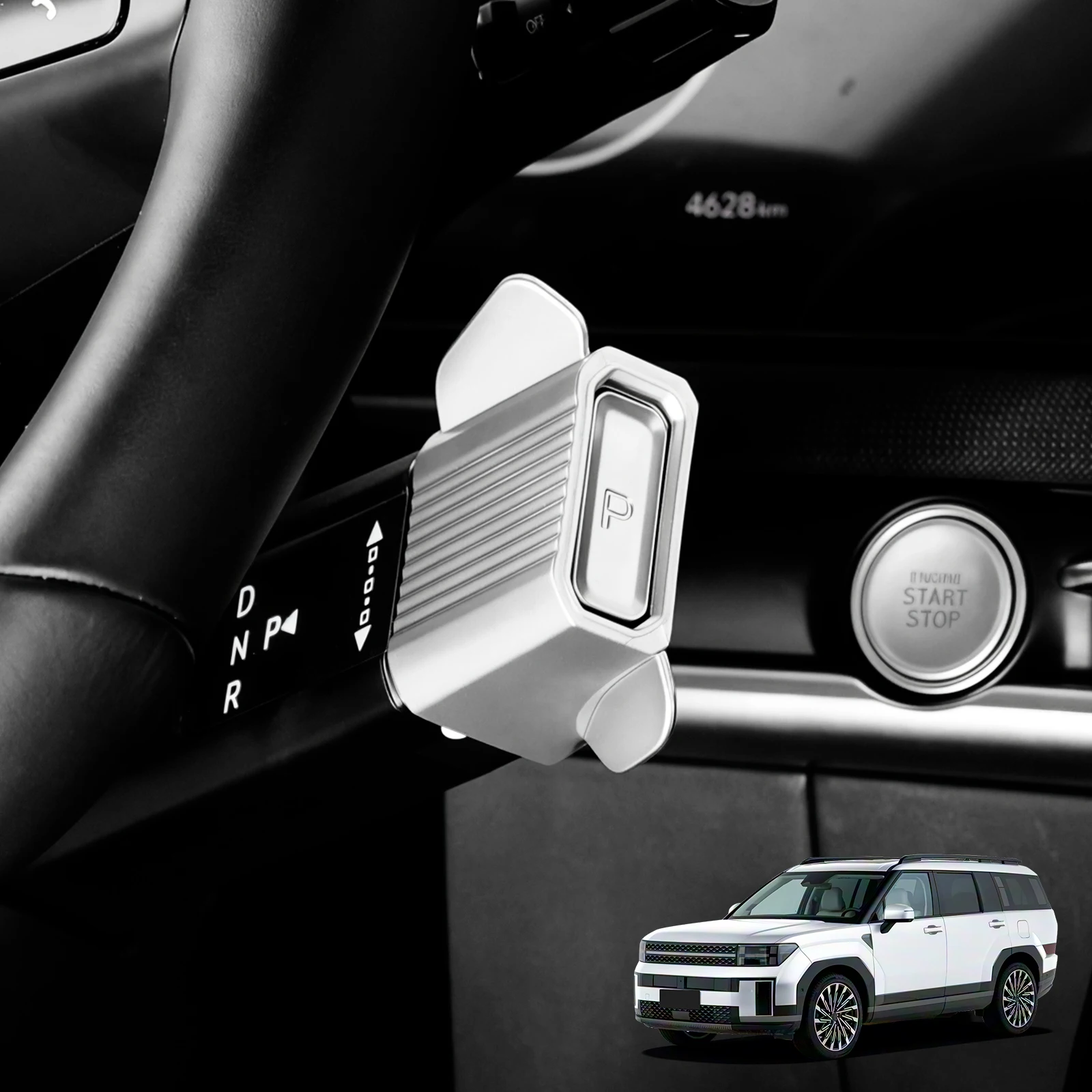 Car ABS Steering Wheel Button Gear Shift Knob Assistor For Hyundai Santa Fe MX5 Tucson NX4 Sonata DN8 Grandeur GN7 2024-2026