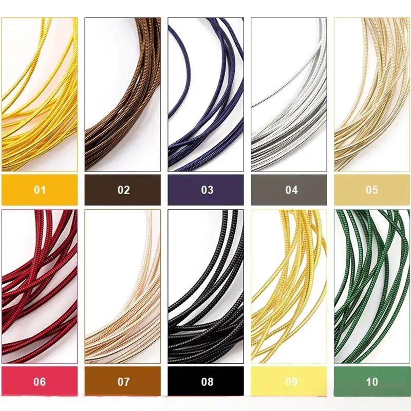 10 جرام/وحدة النحاس الصلب سلك التطريز شارة حصيرة ، العمل الصلب القديم التطريز ، سلك السبائك الفرنسية ، DIY يدوية الصنع مجوهرات اكسسوارات #2