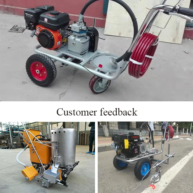CR02 Engine-Powered Road Marking Machine 1000m/h for Pavement Marking Lines