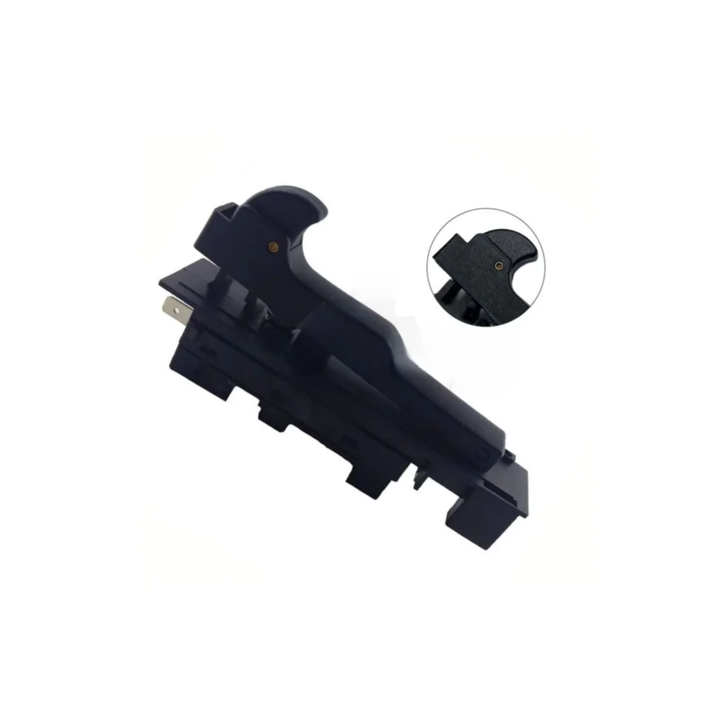 Electric Switch Assembly Angle Grinder Switch For Power Tool Repair Black Stable Connection High Durability Plastic