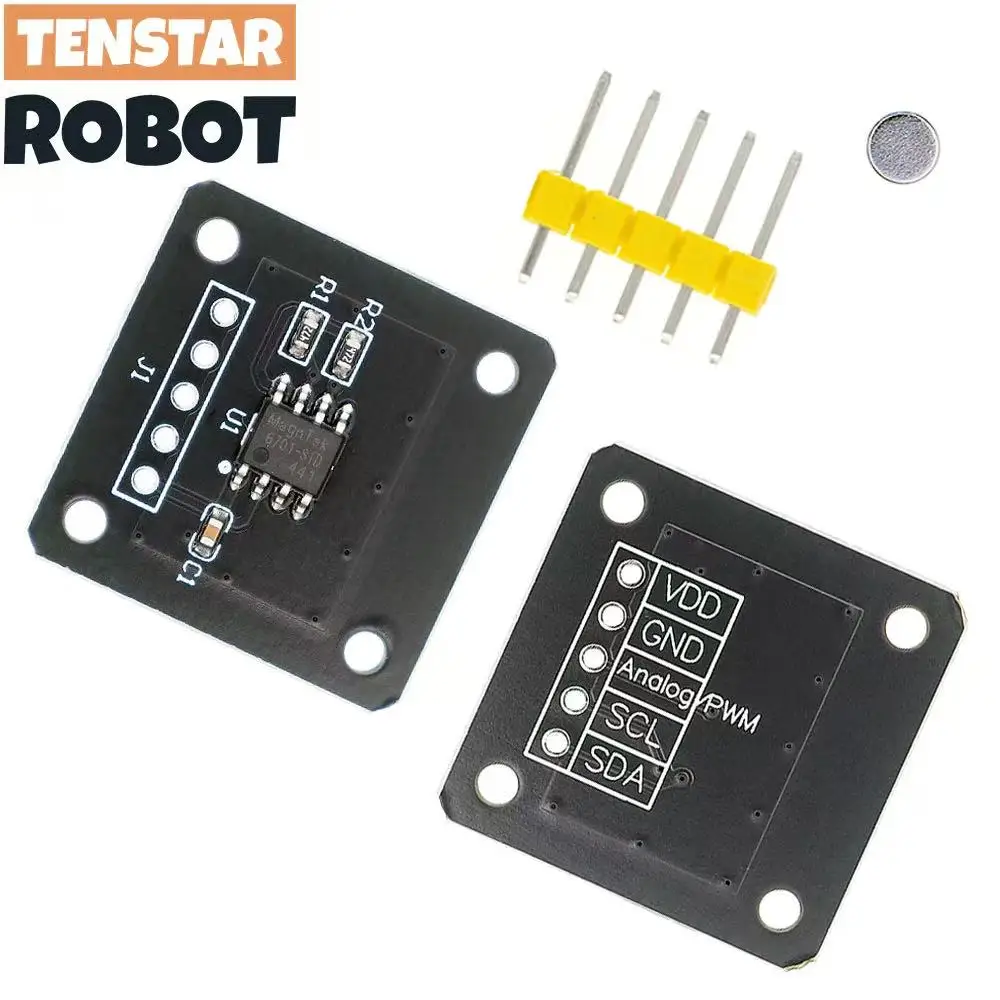 TENSTAR MT6701 Magnetic Encoder Magnetic Induction Angle Measurement Sensor Module 14bit High Precision