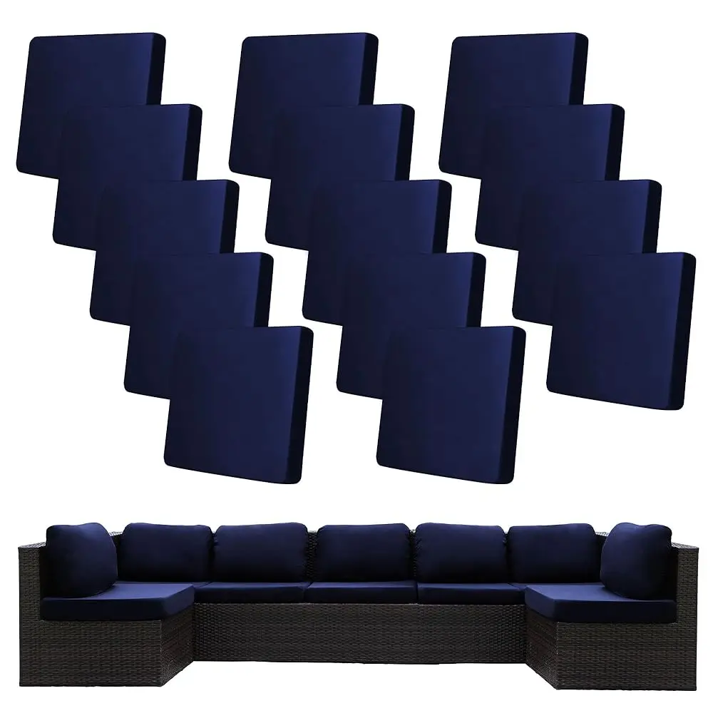 

14Pcs Stretch Patio Cushion Covers,Outdoor Couch Covers Replacement,Outdoor Couch & Sofa Slipcovers,For Patio Furniture Cushion