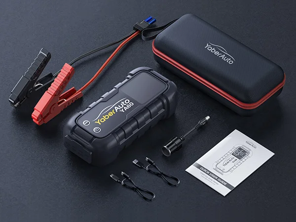 6000 A Starthilfe 150 W DC PD45W Autobatterieladegerät 3,3 LED-Bildschirm 600 Lumen Taschenlampe Batterieladegerät Super Startgerät