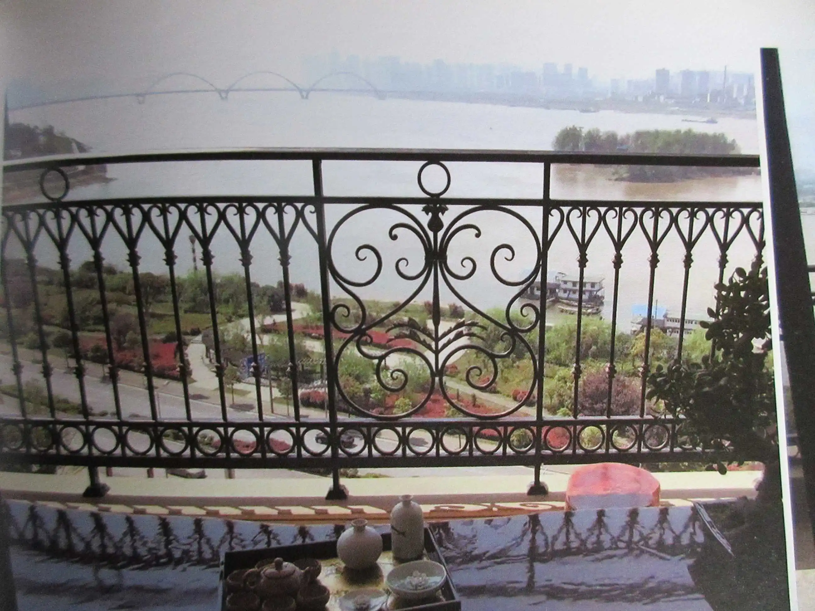 Orient Contemporary Galvanized Steel Railing Wrought Iron Railing Balcony China