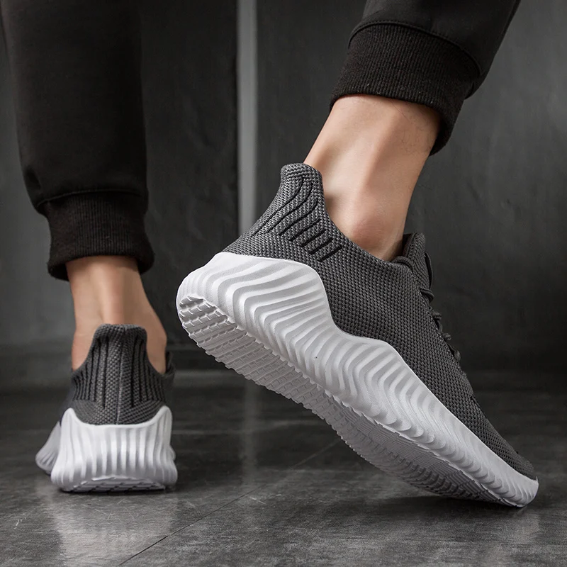Zapatillas deportivas de malla transpirable para Hombre, Tenis masculinos de diseño, color blanco, informales
