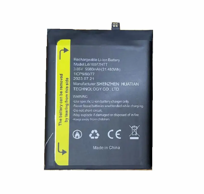 1x 5580mAh 21.483Wh Li616077HTT Battery For Blackview BV4900 BV4900 Pro Smart Mobile Phone Batteries