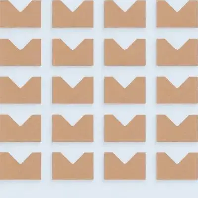 100Pcs Cardboard Corner Protector Thickened Kraft Paper Protective Frame Corner Guard for Picture Frame Packaging