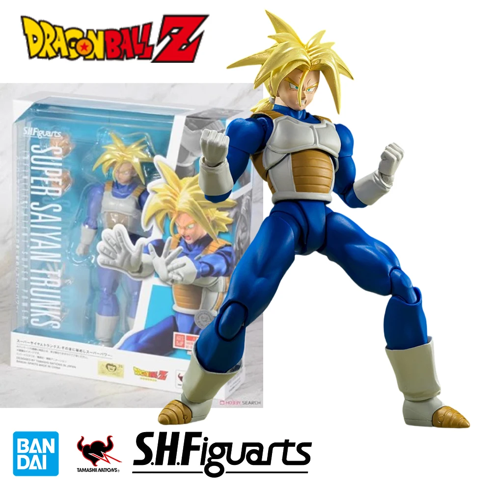 

Bandai Genuine Dragon Ball Z S.H.Figuarts Super Saiyan Trunks Anime Action Figure Toys Collectible Model Decorative Toy Gifts