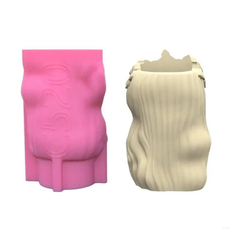 تاج الفتيات حامل القلم وعاء قالب زارع عصاري قالب من السيليكون للديكور DIY #4