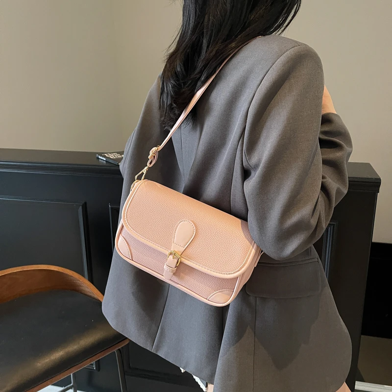 

Elegant Women Leather Luxury Classic Shoulder Bag Designer Crossbody Tote Handbag For Trendy Urban Dressing