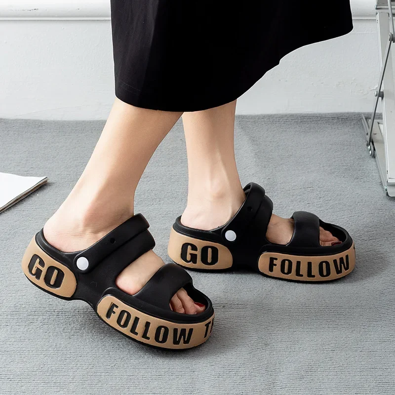 

Sandals For Women,Casual Open Toe Cloud Slide Sandals Soft Thick Sole Non-Slip Indoor Outdoor Summer Sandal