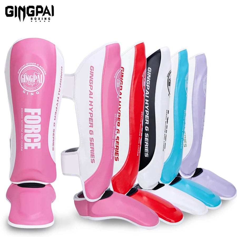 

High Grade Youth/Adult Muay Thai Kick Boxing MMA Grappling Instep Shin Guard Pads Karate Foot Shank Leg Protectors Ankle Support