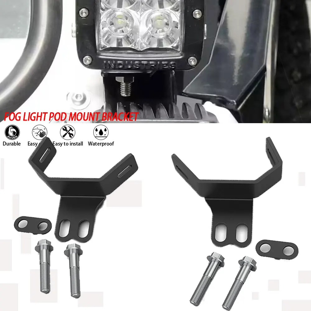 

FOR POLARIS RZR 800 900 1000 2008 - 2023 2022 2021 2020 2019 2018 Motorcycle Dual LED Fog Light Pod A-Pillar Bracket Holder Kit