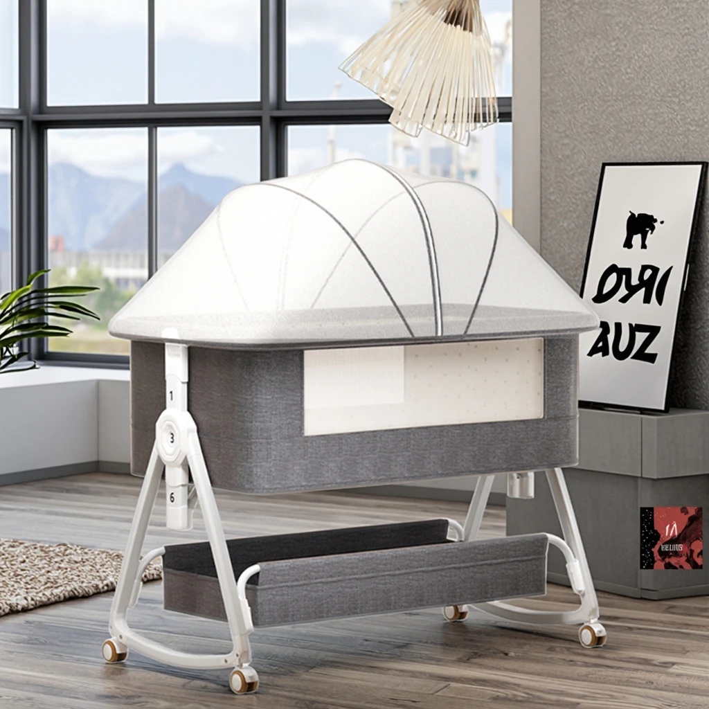 Luxury Modern European Design Portable  Bassinet Soft Baby Cribs Bedding Set for Outdoor Dining Living Room Park for