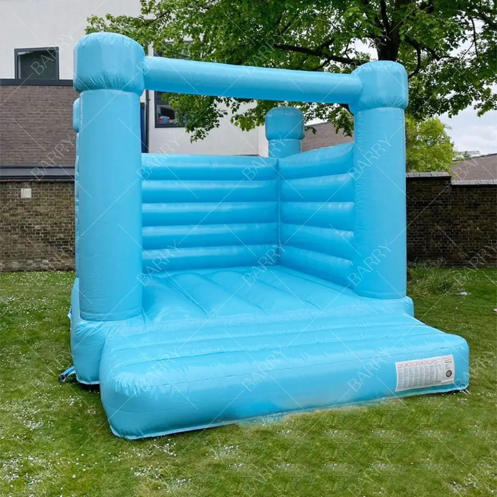 

Bouncy Castle Inflatable Cheap Price Blue Bounce Mini Custom Inflatable Adults Kids Bouncy House White Jumping Castle for Sale