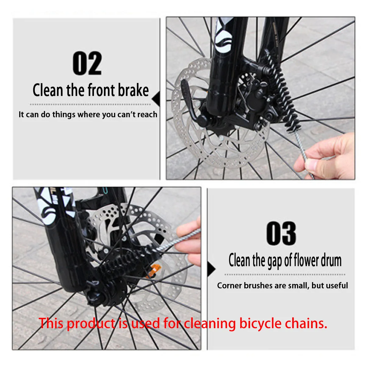Fahrradketten-Reinigungsset, Reinigungstuch für Fahrrad-, Motorrad- und Elektrofahrzeugketten – Detail 4