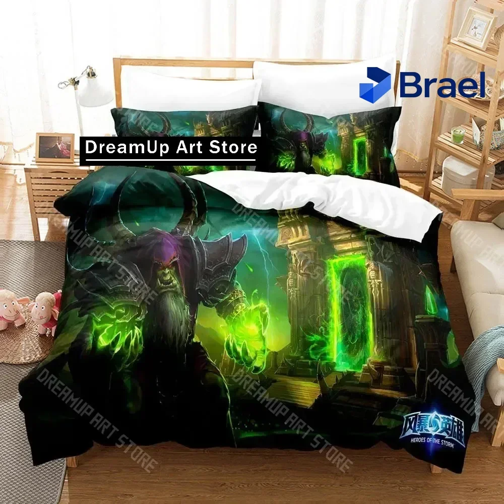 Exquisite 3D Print Heroes Of The Storm Bedding Set Single Twin Full Queen King Size Bed Set Aldult Kid Bedroom Duvetcover Sets B