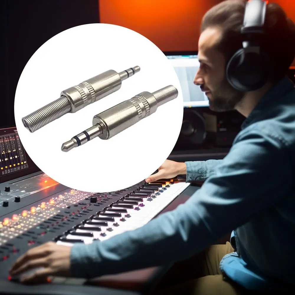 مقبس ستيريو ومحول جاك ، محطات سلكية مع لحام ، مقبس سماعة رأس صوتي ، 3 أعمدة ، محول ، DIY ، جديد #3