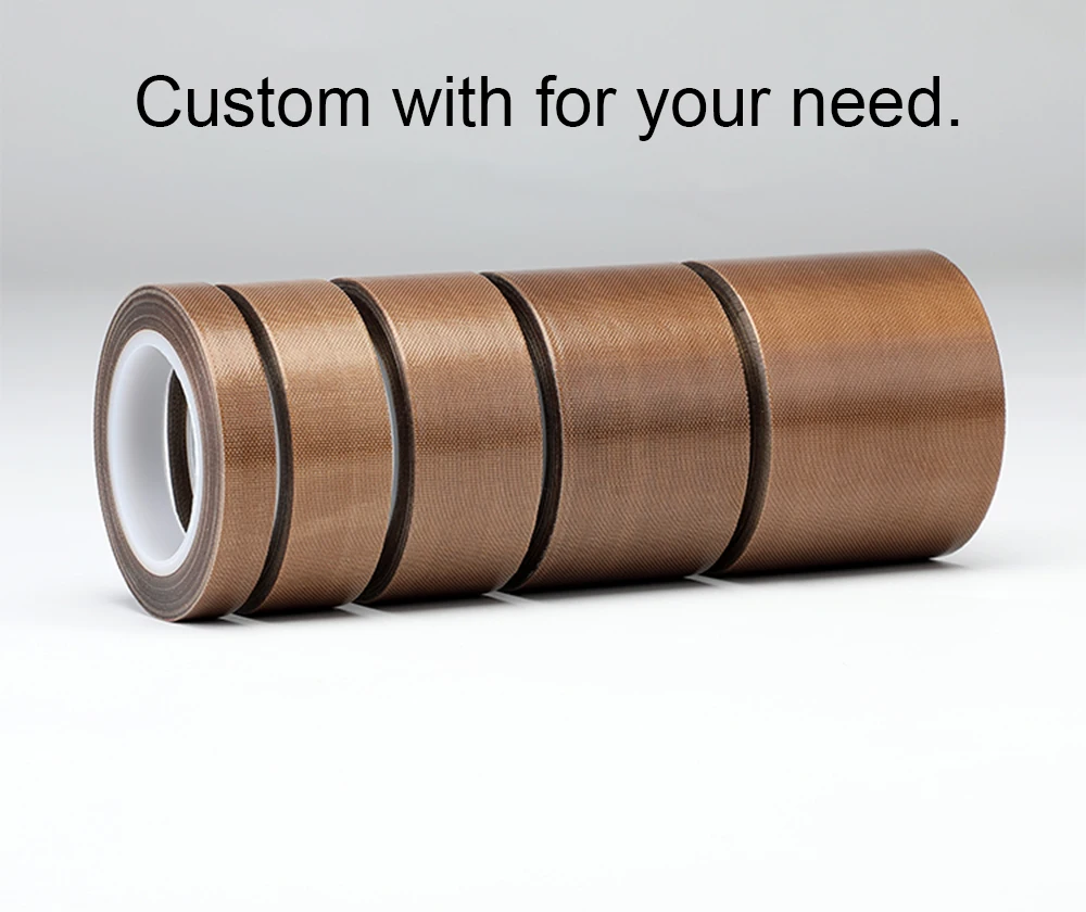 0.13/0.18mm 300 Degree High Temperature Resistance Adhesive Tape Cloth Heat Insulation Sealing Machine PTFE Tape