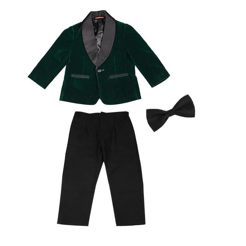 

Детская одежда, модный пиджак с шалью и лацканами на одной пуговице и штаны, официальная детская одежда для дня рождения, свадьбы, комплект из 2 предметов