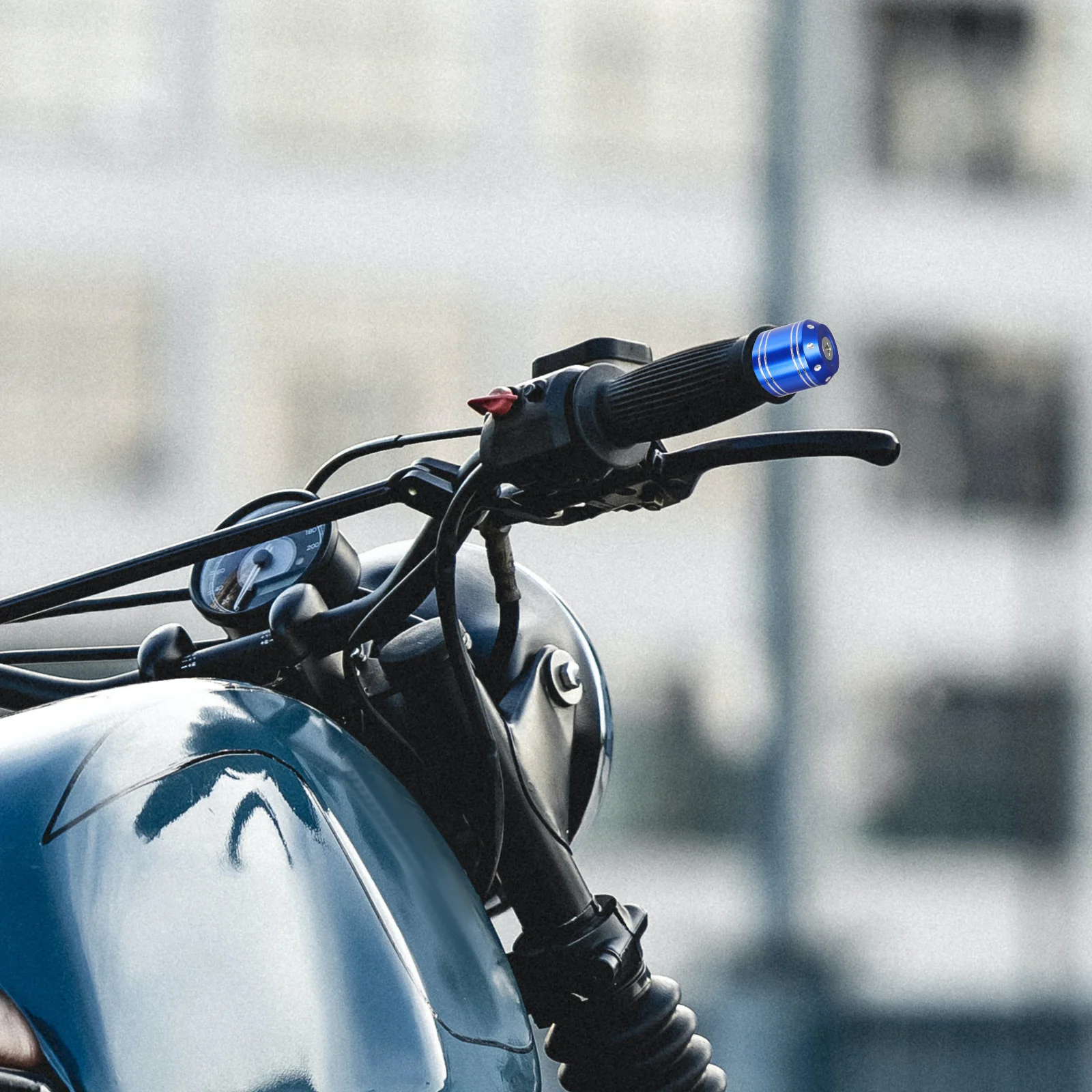 

2pcs Motorcycle Handle Bar End Caps Aluminum Alloy Abs Dirt Bike Handlebar Plugs For Offroad Protection Grip End Accessories