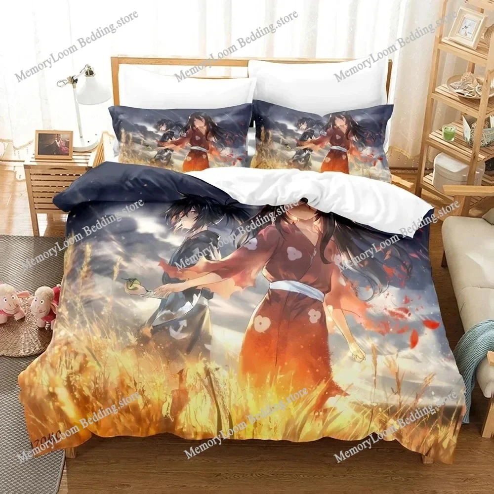 

3D Print Anime Dororo Bedding Set Boys Girls Twin Queen Size Duvet Cover Pillowcase Bed Kids Adult Fashion Home Textileextile