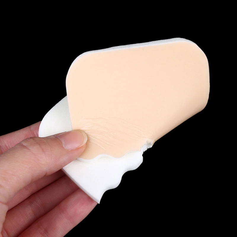 Tracheostomie-Pad aus weichem PVC mit gezahnter Öffnung, chirurgisches Tracheostomie-Fixierpad für Patienten, Katheter-Fixierpad-Gerät