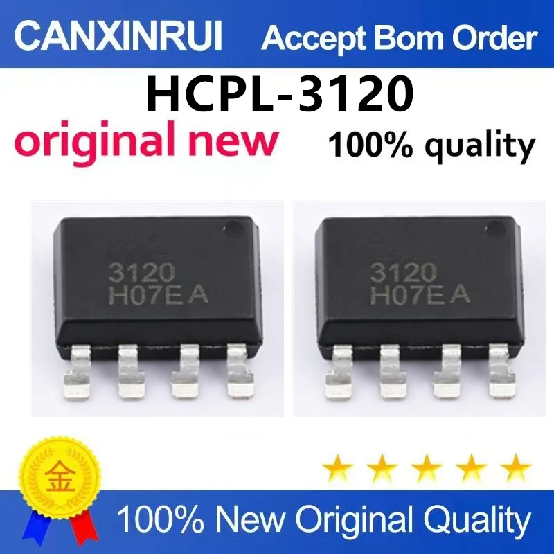 (5-100pieces)Original genuine HCPL-3120-500E SMD-8 IGBT driven optocoupler chip