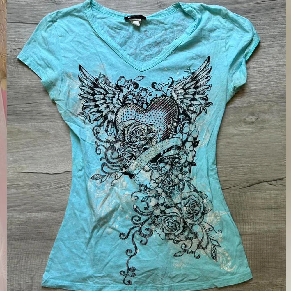 New Short Sleeved Gothic Kawaii Retro Subculture T-Shirt Casual and Fashionable Summer Women's Japanese Cute Lace O-Neck T-Shirt view 6