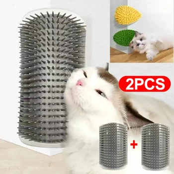 고양이 긁기 마사지 기계, 고양이 긁기, 애완 동물 브러시 제거, 머리 빗 그루밍 테이블 개, 새끼 고양이 로얄 캐닌 액세서리, 2 개