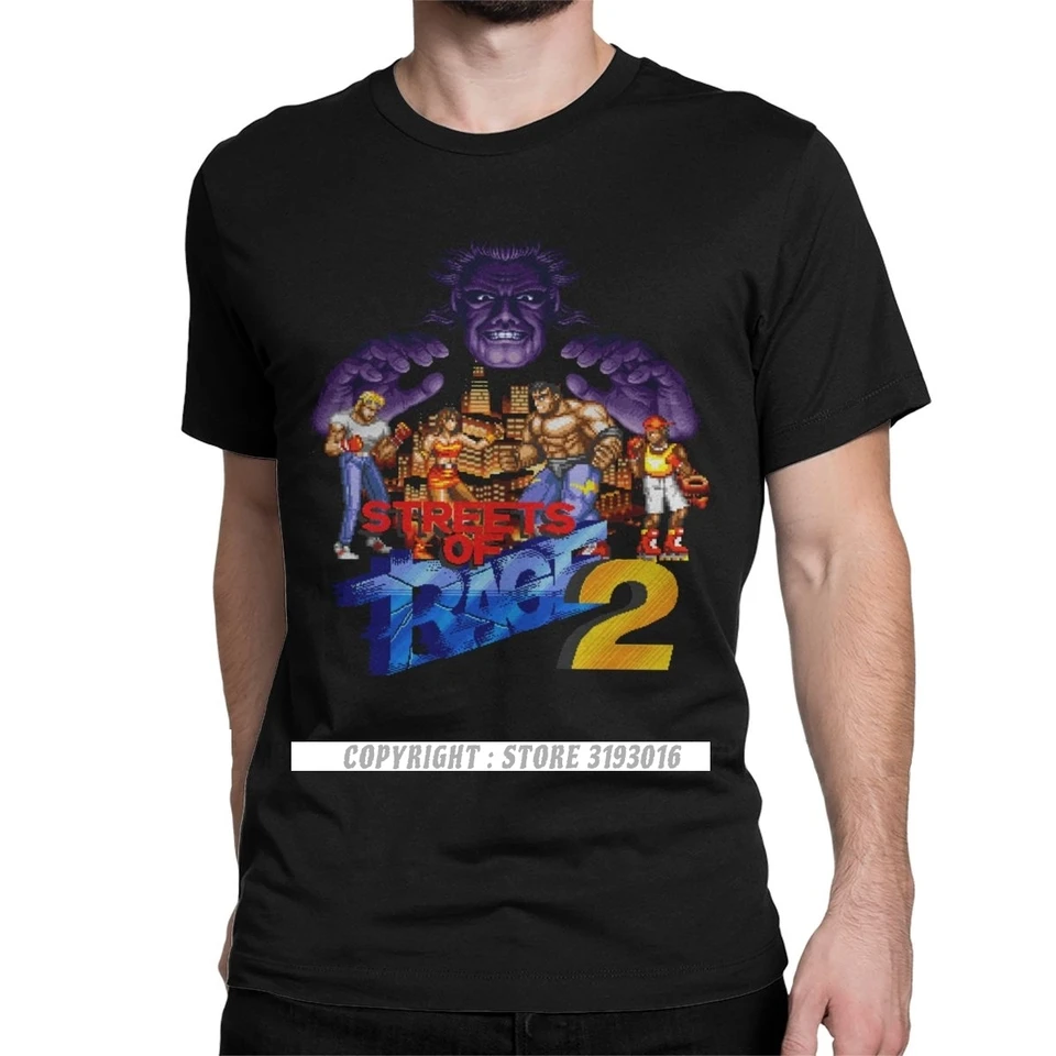 Casual Vintage Streets Of Rage T-Shirt Pure Cotton 3D Tshirts