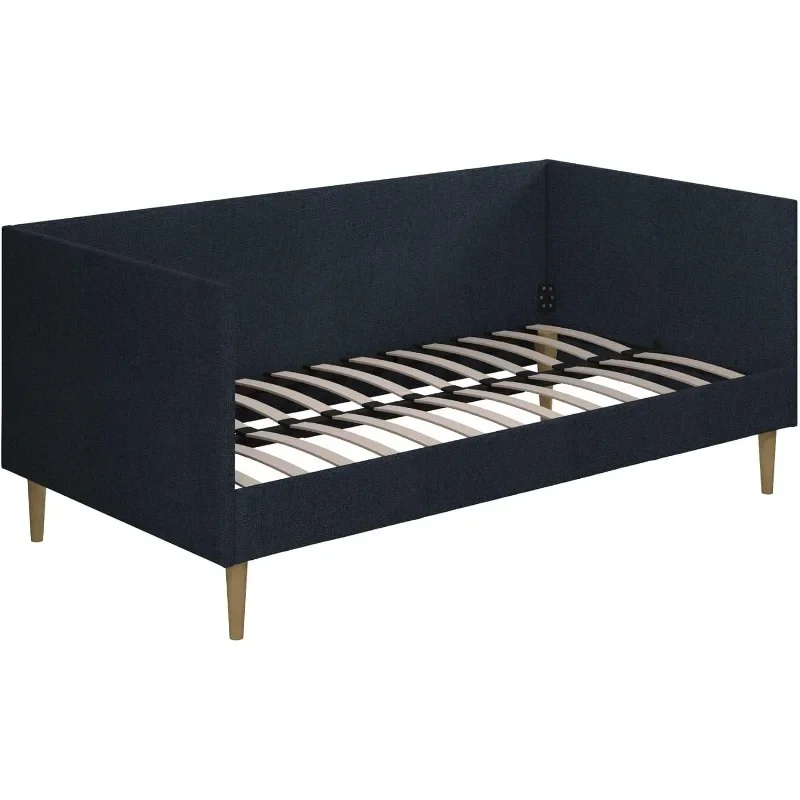 Daybed, Twin, Blue Linen