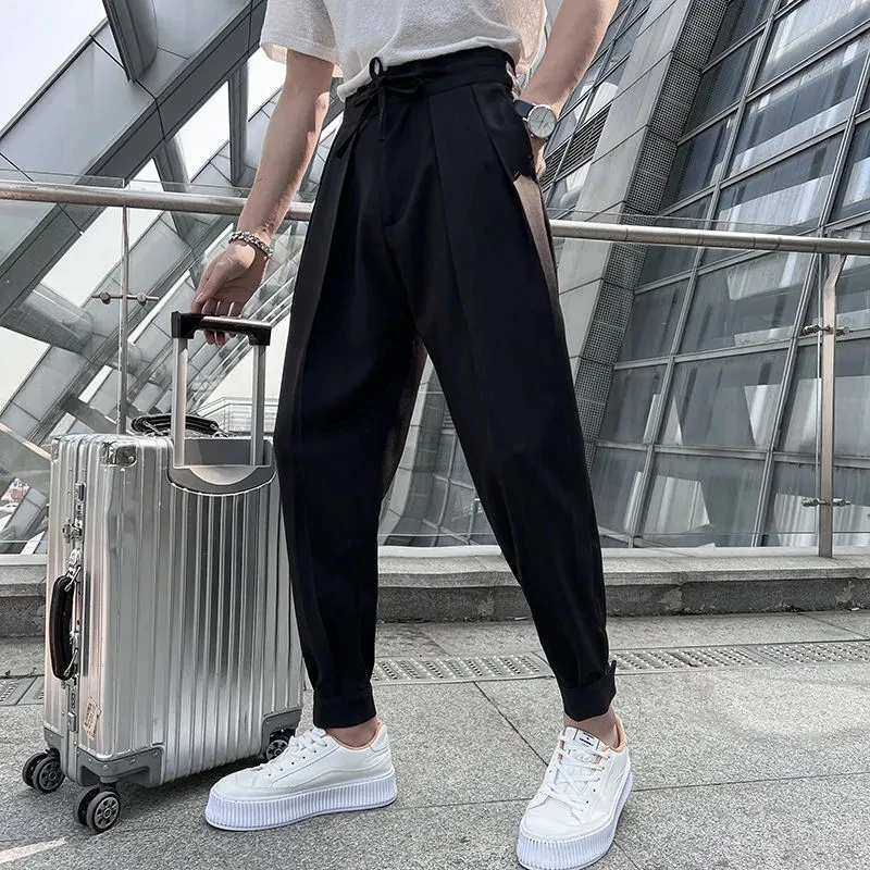 2024 Brand Clothing Men\'s Spring High Quality Casual Pants/Male Summer Fashion Business casual Trousers Loose Haroun Pants 28-38