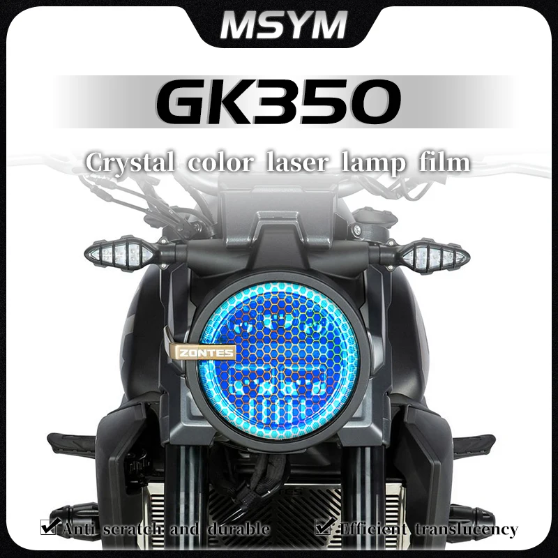 

For ZONTES GK 350 GK350 gk350 Headlight and taillight film honeycomb laser sticker protective film modification accessories