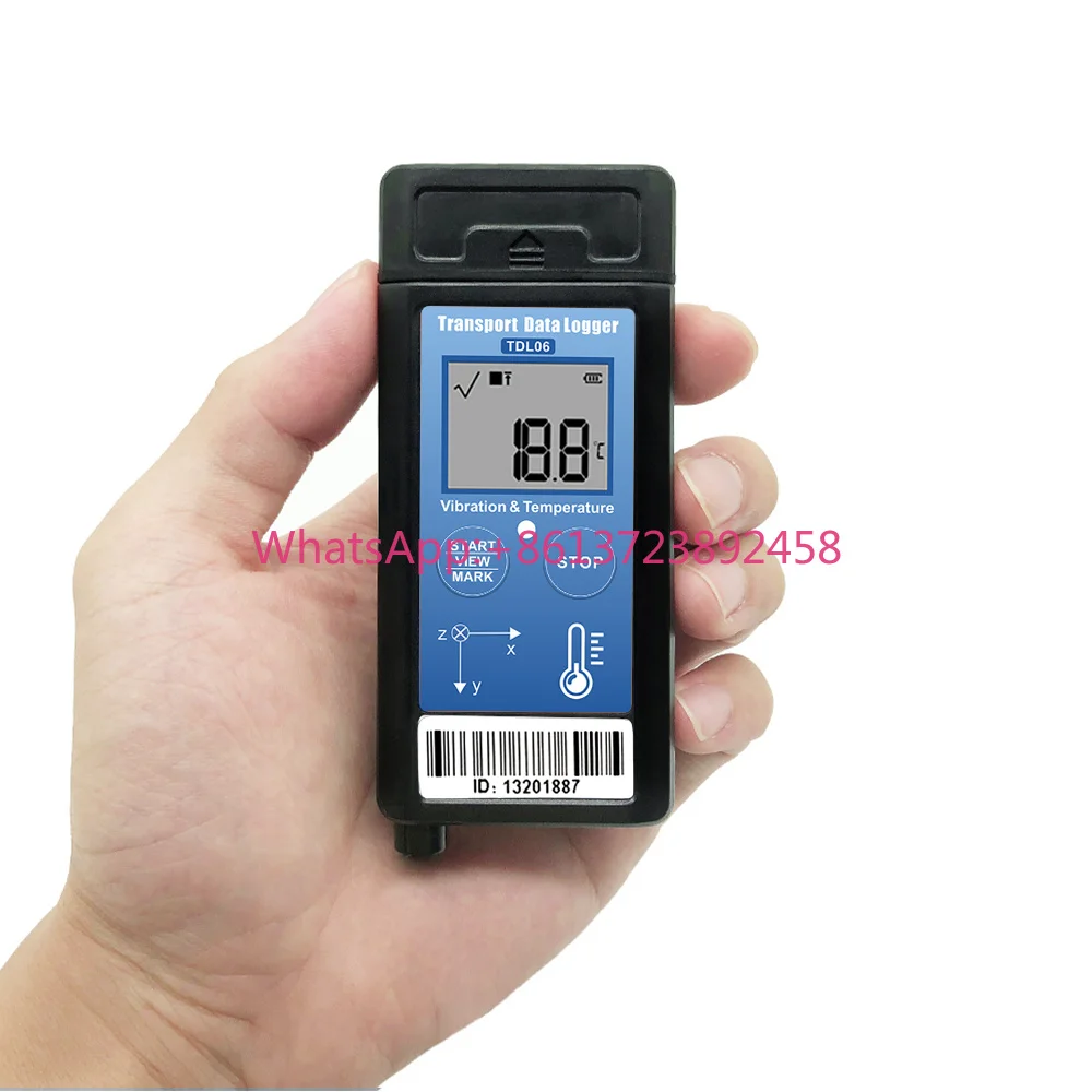 Tzone Vibration Recorder with Shock Data Logger Temperature Instrument Digital Vibration Meter