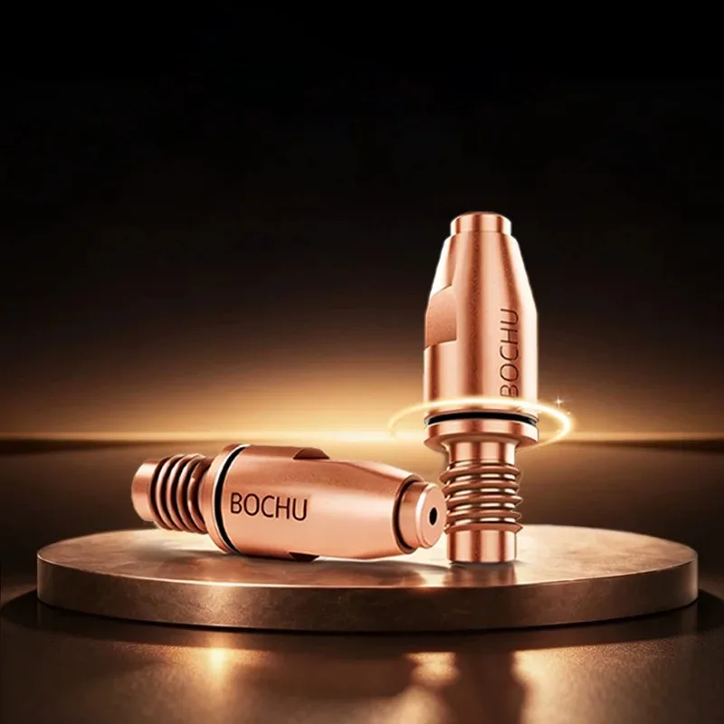 BOCHU Laser Welding System Conductive Nozzle 1.2mm Chromium-Zirconium-Copper Alloy Welding Tip M8*30*1.2 Long-life P.P.T0054
