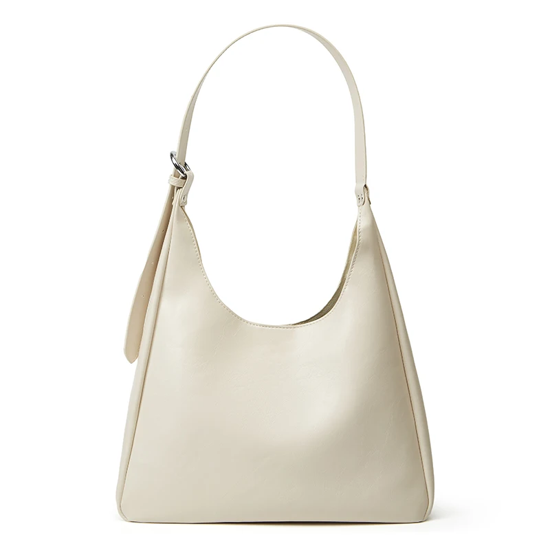 حقيبة السيدات؛ حقيبة يد من جلد البولي يوريثان مع محفظة جيب بسحاب، تصميم مقسم، حقيبة كتف بحزام قابل للتعديل