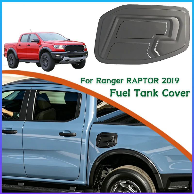 

Black Auto Tank Cover for Ford Ranger Raptor Car Fuel Tank Cover External Body Decorative Sticker Kit