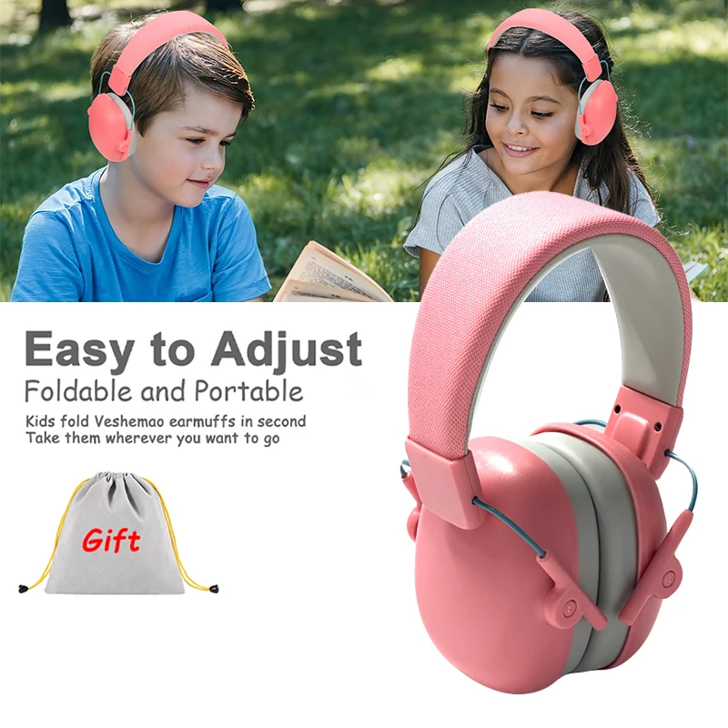 

Kids Hearing Protection Earmuffs Baby Ear Defenders Noise Reduction Earmuff For Autism Children Toddlers Reading Sleeping