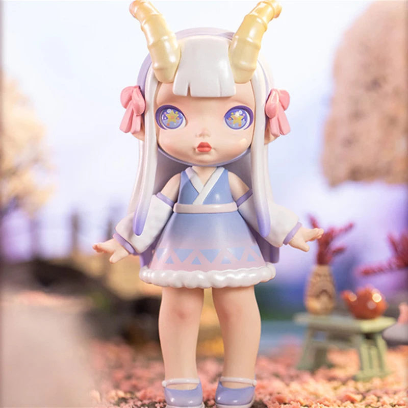 TOYCITY LAURA "كبسولة الفضاء على الطراز الصيني" صندوق أعمى - شخصية فتاة لطيفة عشوائية، ديكور مكتب وحقيبة ظهر ساحرة لجميع القديسين #4