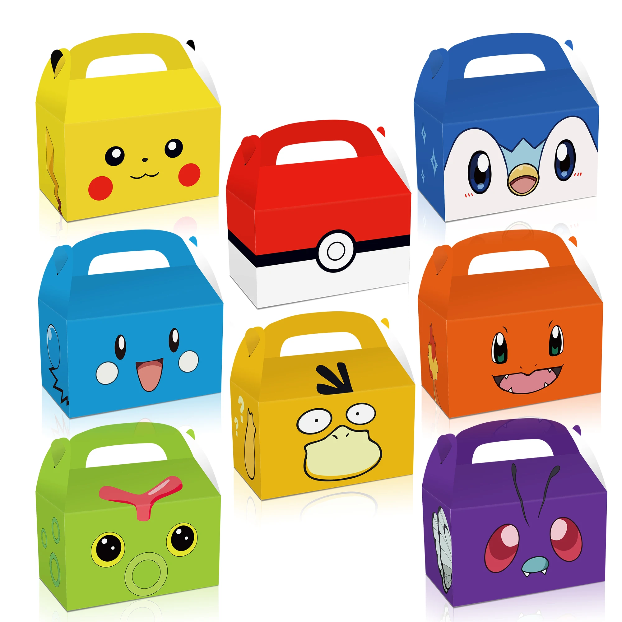 Pokemon Pikachu Verjaardagsfeestje Gunsten Geschenken Slap Armbanden Stempels Tatoeages Stickers Goodie Bag Fillers Feestartikelen Decoratie