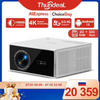 ThundeaL 2K 4K Full HD 1080P Projector TDA7W 2G 32G Android 13 WiFi 6 Home Theater TDA7 Beam Projector for Outdoor Meeting Video