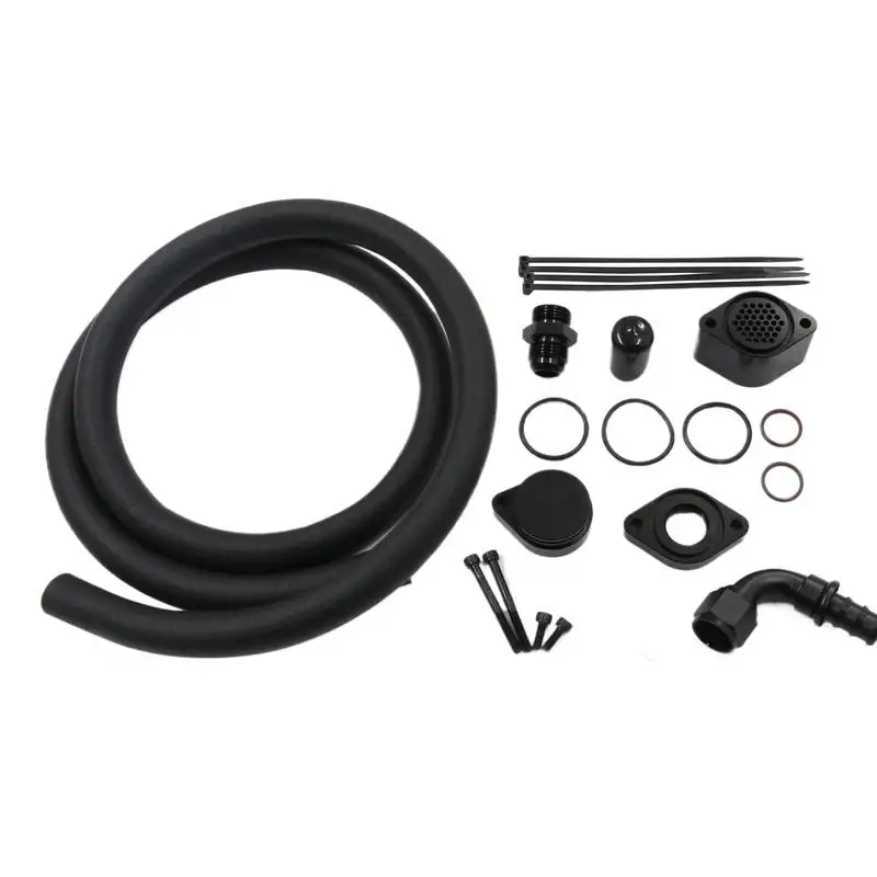 For Ford F-250 / F-350 / F-450 / F-550/F-650/F-750 Crankcase Breather Hose Engine Ventilation Kits Breather Hose Ventilation