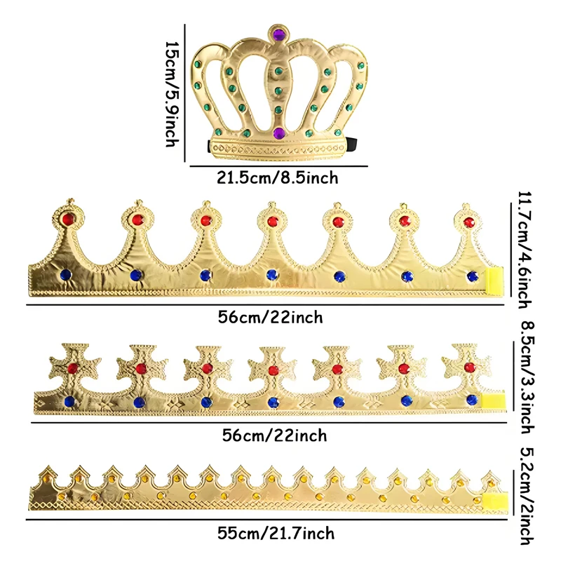 Junge König Krone Mädchen Königin Hut für Kinder Geburtstag Requisiten Unber Hut mit Keule Kronen Tiaras Kopfbedeckung Kostüm Fotografie Outfits