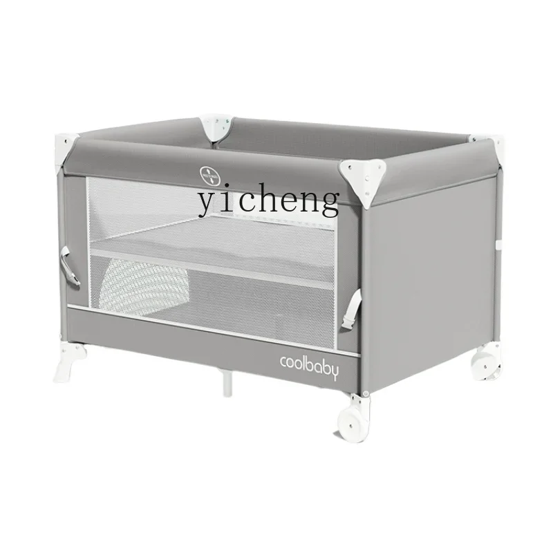 Folding Baby Bed Newborn Removable Splicing Bed Portable Multifunctional Cradle Babies' Bed