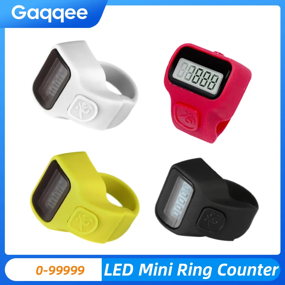 4 Colors LED Digital Counter Electronic Finger Clicker Handheld Silent Button Tally Counter For Golf Lap Counting