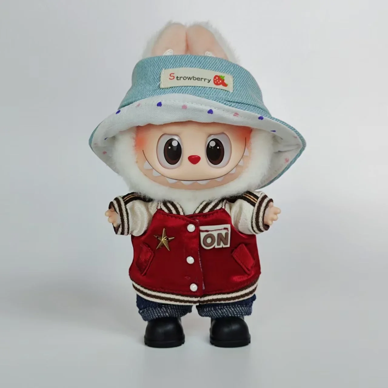 مجموعة ملابس لملابس دمية الفينيل من لابوبو - سلسلة جيرسي البيسبول، طراز رياضي ورائع