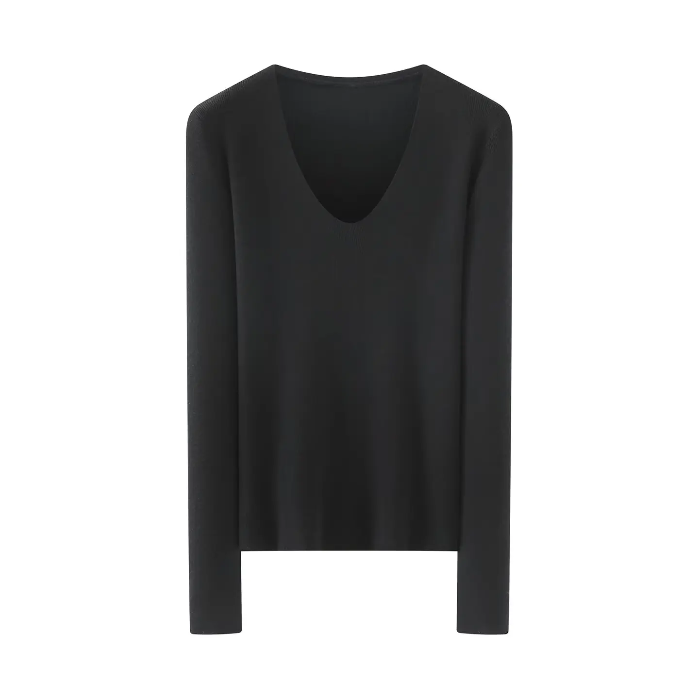 Faionable V-Ne Long Sve Knitted Sweater Slimming Women's Top Commute Sle Autumn Collection 2025 Warmth Guaranteed